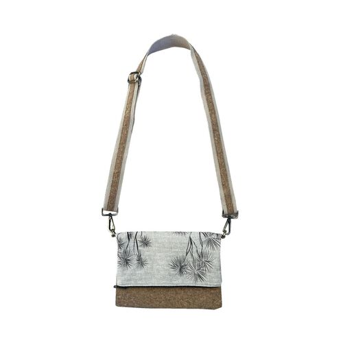 Jo Luping Ti Kouka Black On Natural Cork Fabric Bag